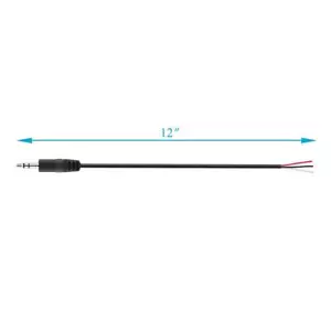 Cavo audio jack stereo spina 3,5 mm maschio a filo nudo estremità aperta TRS 3 poli - Foto 1 di 4