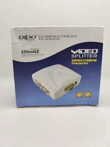 Video Display SPLITTER 1 port in 4 monitor out Adapter VGA SVGA XGA LCD Screen - Picture 1 of 5