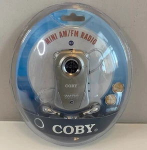 Coby Cx71 DBBS DYNAMIC BASS BOOST Mini AM/FM Radio NEW SEALED With Earphones - Picture 1 of 7