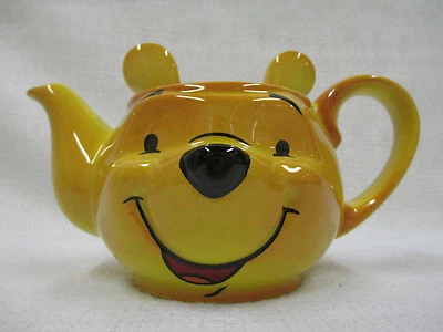 Walt Disney Character Teapot Collection Small Winnie the Pooh Face Cardew Design - Image 1 of 4