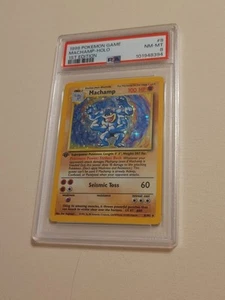 Machamp - Pokemon Base Set First 1st Edition #8 - Near Mint to Mint PSA 8 - Picture 1 of 5
