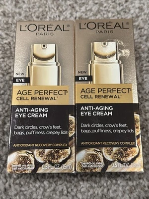 Crema antienvejecimiento perfecta L'Oréal Age "Lote de 2" - 0,5 oz Foto 1 de 3
