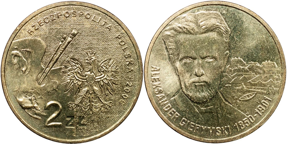 Poland Coin 2 złotych. 2006 (KM#Y.575 Unc) Painter - Aleksander Gierymski - Image 1 of 3