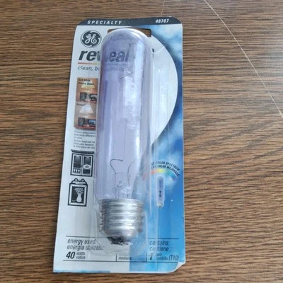 NEW GE REVEAL 40 SPECIALTY Light Bulb 40W Tubular 48707 T10 SEALED 4848919 - Image 1 of 2