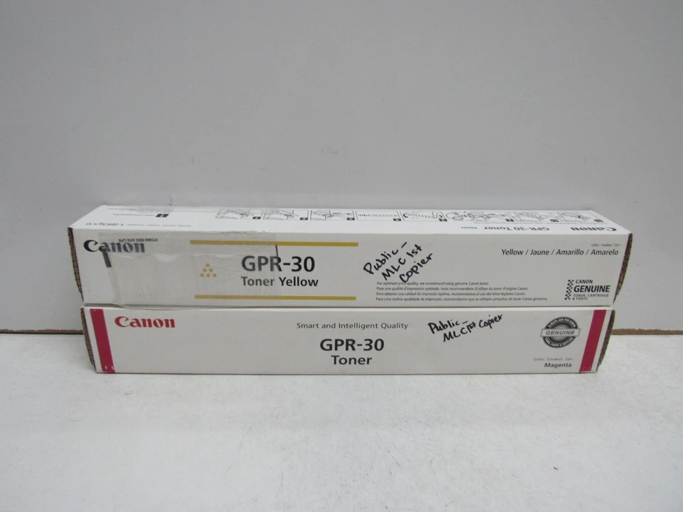 LOTE DE 2! TONER ORIGINAL CANON GPR-30 MAGENTA/AMARILLO (IR-ADV C5045) Foto 1 de 1