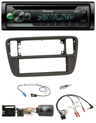 Pioneer USB MP3 DAB Lenkrad CD Autoradio für VW Up AA AAN 11-16 schwarz - Bild 1 von 4