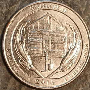 2015 D Homestead Quarter Die Chip Error ( The Leaking Bucket) - Picture 1 of 5
