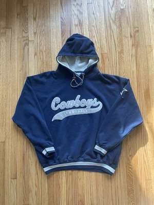 Moletom com capuz vintage década de 1990 Starter Dallas Cowboys com letras masculinas XL NFL - Imagem 1 de 4
