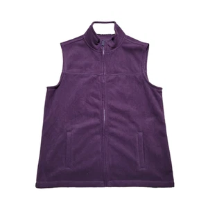 Outdoor Life Fleece Vest Jacket M Maroon Men Casual Trail Comfort Casual Minimal - Picture 1 of 14