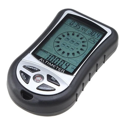 8 in1 Outdoor Hiking Hunting LED Digital Compass Altimeter Barometer Thermometer - image 1 of 4