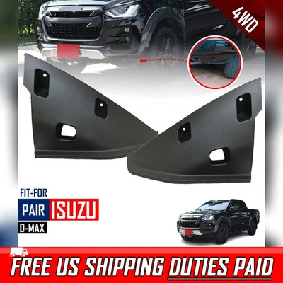 Juego de guardabarros de parachoques delantero de extensión LR para Isuzu D-Max Spark V-Cross 2020-2022 Foto 1 de 4