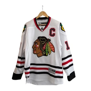 Reebok NHL Chicago Blackhawks Jonathan Toews #19 White Jersey Adult Small - Picture 1 of 16