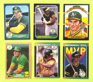 1986 Fleer Jose Canseco RC Oakland Rangers Red Sox Blue Jays Devil Rays Lot - Picture 1 of 4