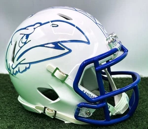CUSTOM RIDDELL SPEED MINI FOOTBALL HELMET - KANSAS JAYHAWKS - Picture 1 of 8