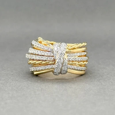 Estate David Yurman 18K Yellow Gold 0.51ctw Diamond Angelika Ring - Image 1 of 4