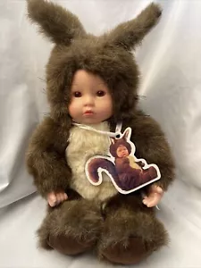 Vintage Anne Geddes Classic 1998 Baby Eichhörnchen Spielzeug Puppe neu ohne Karton groß 16 Zoll - Bild 1 von 5