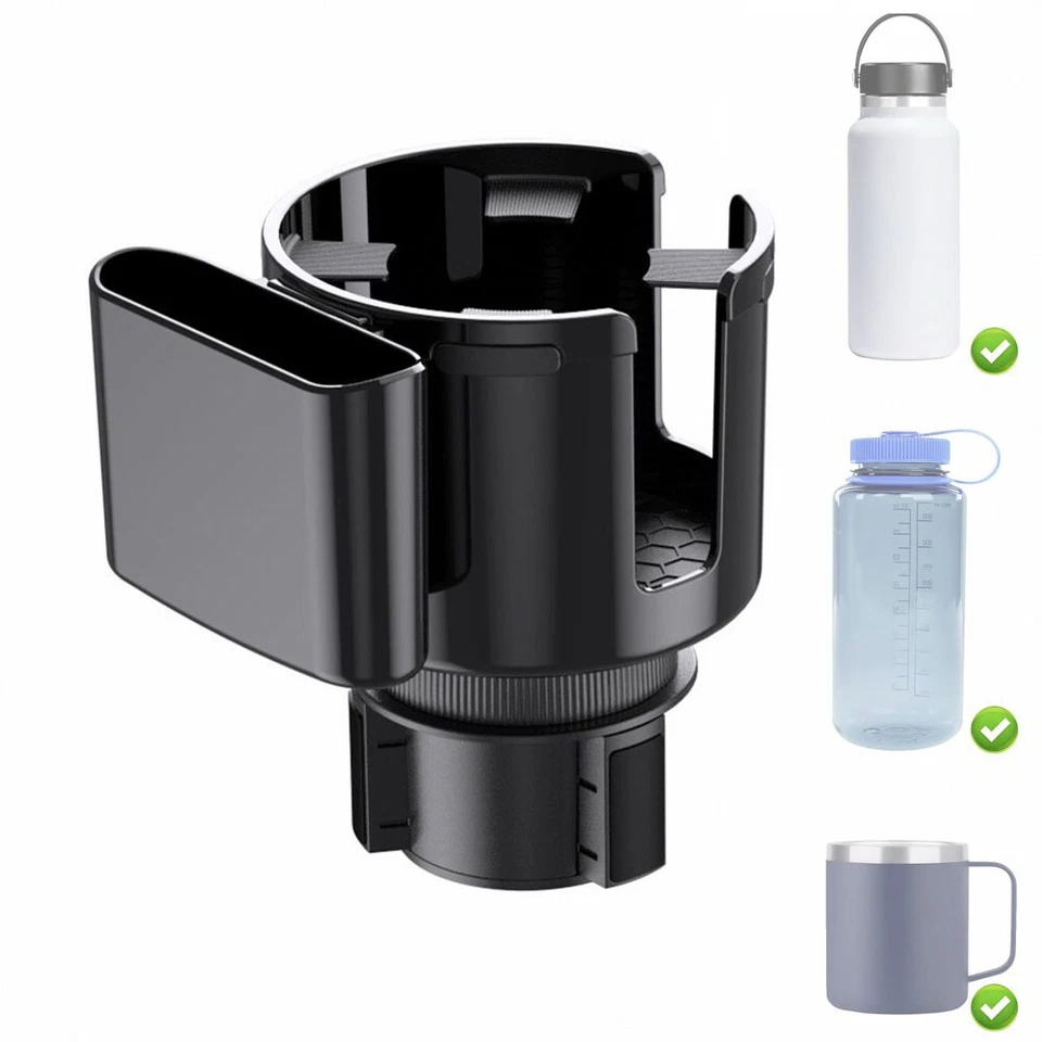 For Ford Car Cup Holder Expander Adapter & Phone Holder Adjustable Bottle Holder - Image 1 of 4