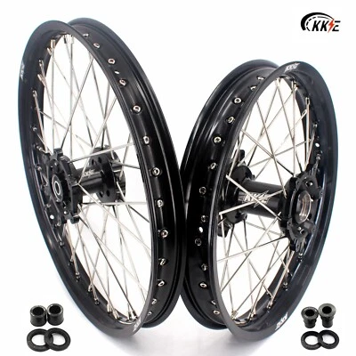 Juego de llantas de enduro KKE 21/18 para Suzuki DRZ400 400E 400S 400SM 2005-2025 negro Foto 1 de 4
