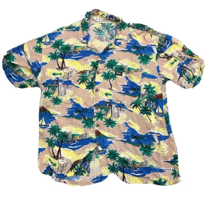 Vintage Jimmy Z Hawaiian Shirt Rayon Surf Skateboard Mens Size XL Aloha *READ - Image 1 of 4