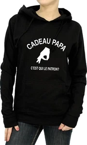 Sweat à capuche FEMME CADEAU PAPA - Picture 1 of 4
