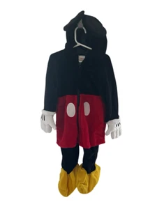 NEW DISNEY STORE MICKEY MOUSE VELOUR 1 PC HALLOWEEN COSTUME: Size 18-24 MS - Picture 1 of 4