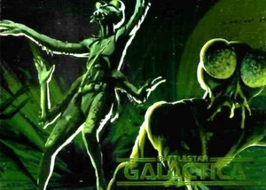 TCS 502  Battlestar Galactica 1996 Deluxe Trading Card Promo P1 - Bild 1 von 2