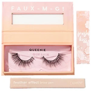 ColourPop Falsies Queenie Lashes Brow Pen and Lip Creme Set Bundle - Picture 1 of 4