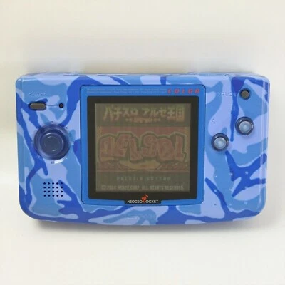 Neo Geo Pocket COLOR Console Camouflage Blue 0510022 SNK np - Image 1 of 4