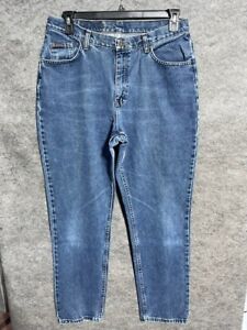 Riders Mom Jeans Womens 16 L Retro Cotton Medium Wash Denim High Rise Blue