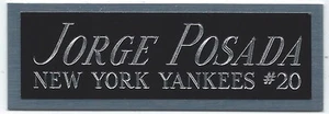 DAVE RIGHETTI YANKEES NAMEPLATE FO AUTOGRAPHED Signed Baseball Display CUBE CASE - Picture 1 of 3