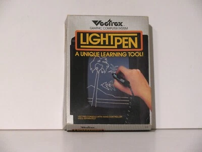 VECTREX LIGHT PEN WITH ART MASTER GAME CARTRIDGE GCE 1983 PEN & GAME CIB TESTED - Image 1 of 4
