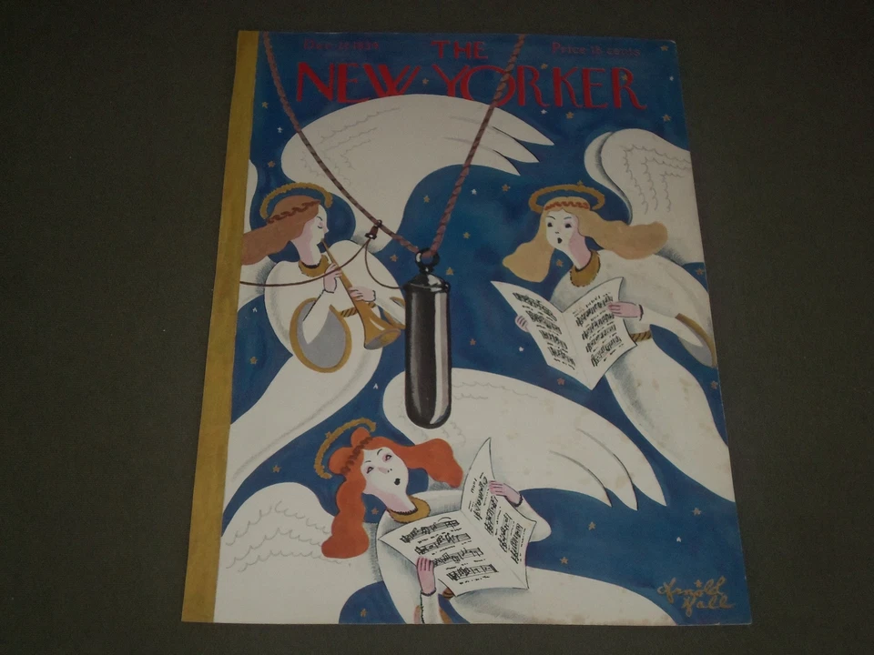 1934 DECEMBER 22 NEW YORKER MAGAZINE FRONT COVER ONLY - GREAT ILLUSTRATED ART  Foto 1 de 1
