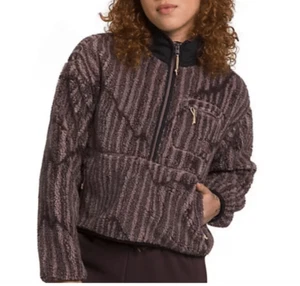 Damen The North Face Jacquard Extreme Pile 1/2 Zip Jacke klein - Bild 1 von 14