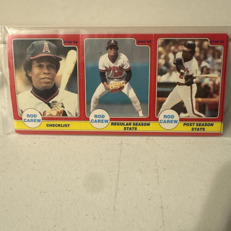 1986 Star Rod Carew - Panels #22-24 Rod Carew - Image 1 of 1
