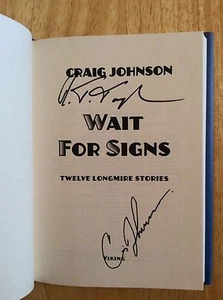 Autografato x2 Longmire Wait Per Segni Craig Johnson,Rober Taylor + Picchetti HC - Picture 1 of 10