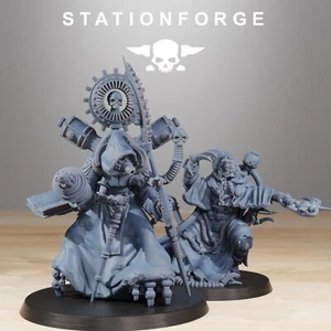 Cultist & Seer - Scavenger StationForge Miniaturen - 2 Figuren - 28mm Tabletop - Bild 1 von 11