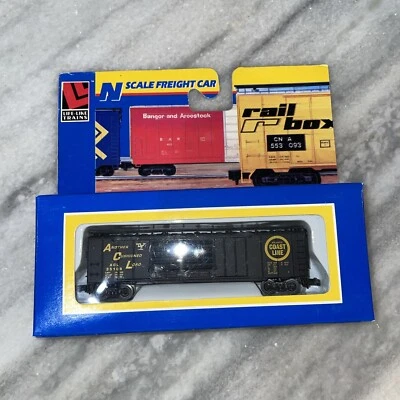 Lifelike 7342 N Scale 70 Ton Hi-Cube Boxcar Atlantic Coast Line #35108 Black - Image 1 of 3