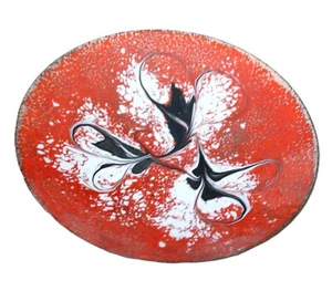 Vintage, Emaille Teller, Kupfer und Emaille, Kupfer Decor, ,Schmuckstück Schal - Bild 1 von 5