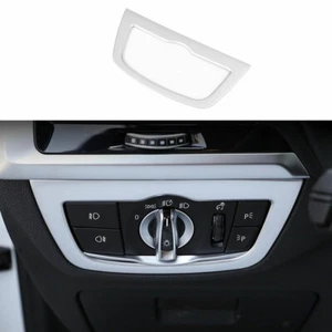 ABS Silver Headlight Button Frame Cover Trim Fit For BMW X3 G01 X4 G02 2018-2021 - Picture 1 of 6