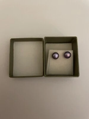 Honora Pearl Lavender Pearl Earrings In Box - Image 1 of 4