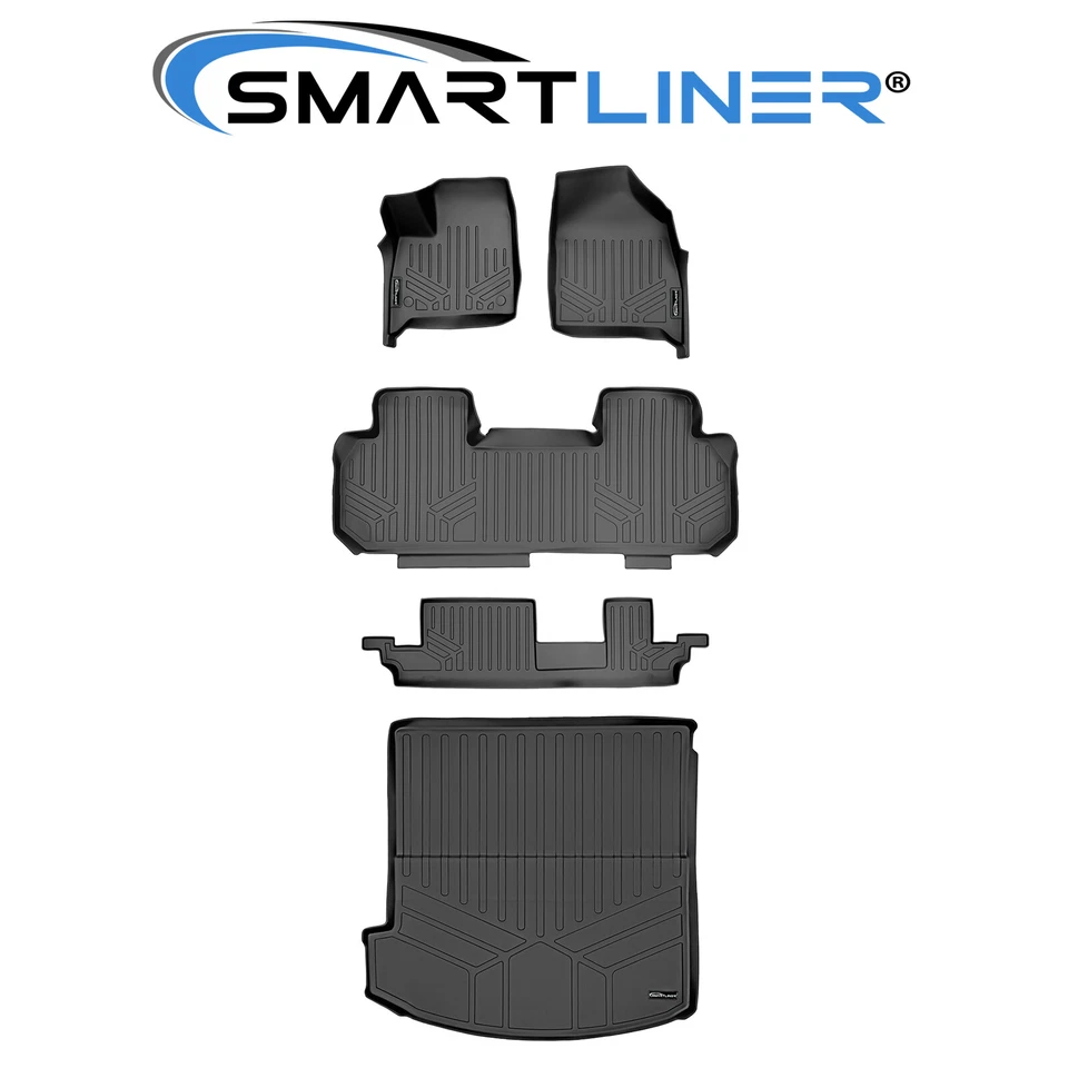 SMARTLINER 3 Row Floor Mat & Cargo Liner Bundle For 2018-2020 Buick Enclave Foto 1 de 4