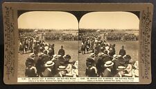 GEORGE ROSE STEREOVIEW - The American Fleet In Australia. NSW Mounted Infantry