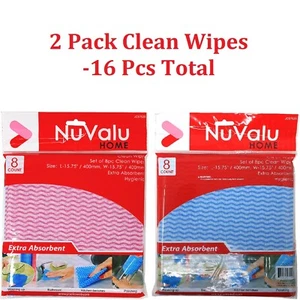 16 TOALLA REUTILIZABLE PAÑO DE MANO MULTIUSOS SÚPER ABSORBENTE TOALLITA DE LIMPIEZA LAVABLE - Imagen 1 de 8