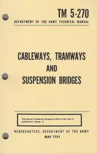Historical book for Cableways, Tramways and Suspension Bridges - Foto 1 di 1