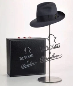 Borsalino Humphrey Bogart Limited Edition Fur Felt Fedora w/ Custom Bogart Hat B - Picture 1 of 8