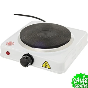 Hornillo Eléctrico Portátil 1000W Placa 115mm Termostato Antideslizante - Imagen 1 de 8