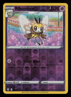 Ribombee SWSH07: Evolving Skies #079/203 Reverse Holo Uncommon Pokemon Card - Image 1 of 2