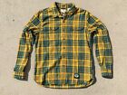 Levis Green Bay Packers Shirt Mens Medium Flannel NFL Football Logo