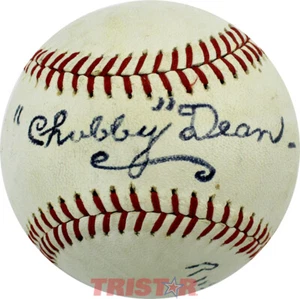CHUBBY DEAN FIRMADO BÉISBOL RIVERSIDE NJ 1966 PSA - A'S, INDIOS - Imagen 1 de 3