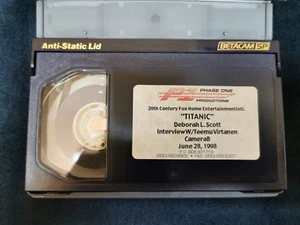 Titanic 1997 Betacam SP Camera B Interview Tape Deborah L. Scott Untested - Picture 1 of 3